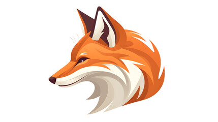 Detailed Hand Drawn Fox Illustration on White Background for Wildlife Designs