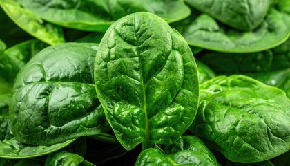 Fototapeta premium Spinach close-up 