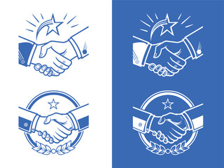 Handshake Logo Design, Partnership Logo Icon, Deal or Agreement Logo, Trust and Connection Symbol, Business Handshake Mark, Agreement Icon Design, Teamwork Handshake Logo, Financial Deal Logo, new 
