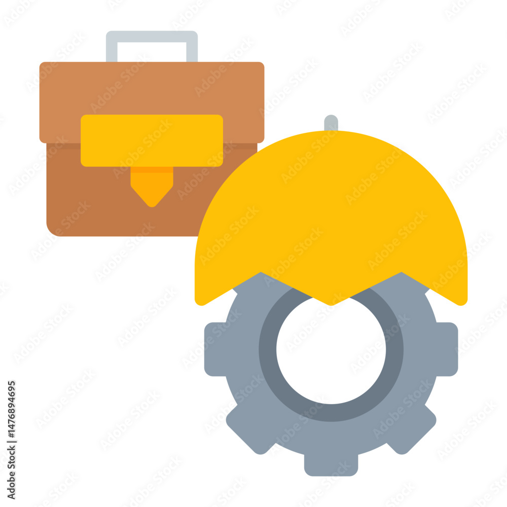 Poster mitigation icon vector image. can be used for business disruption.