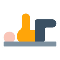 Pilates icon vector image. Can be used for Fitness.