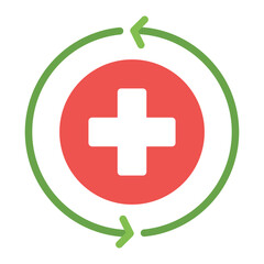 Obraz premium Recovery icon vector image. Can be used for Fitness.