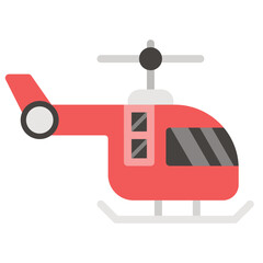 Helicopter icon vector image. Can be used for Airplane.