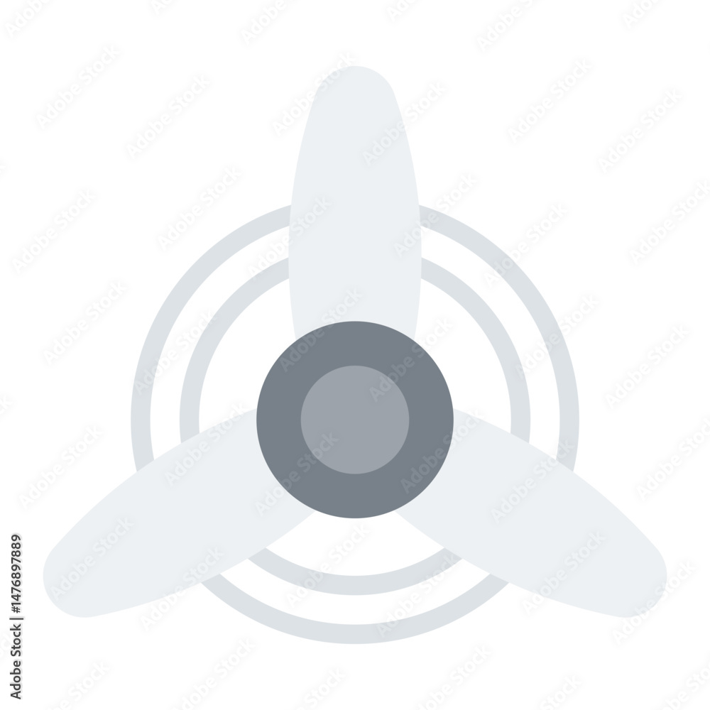 Poster propeller icon vector image. can be used for airplane.
