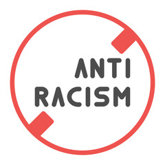 Anti Racism icon vector image. Can be used for Social Justice.