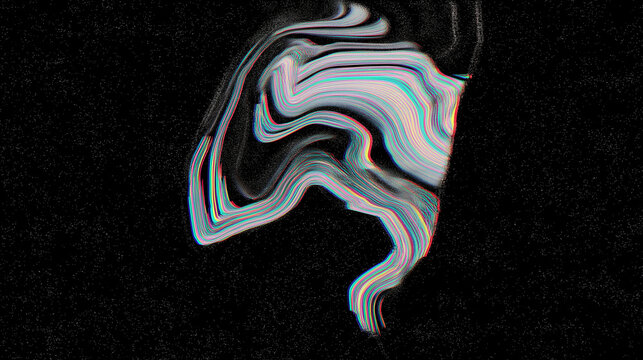 Modern Abstract Design with Chromatic Warping