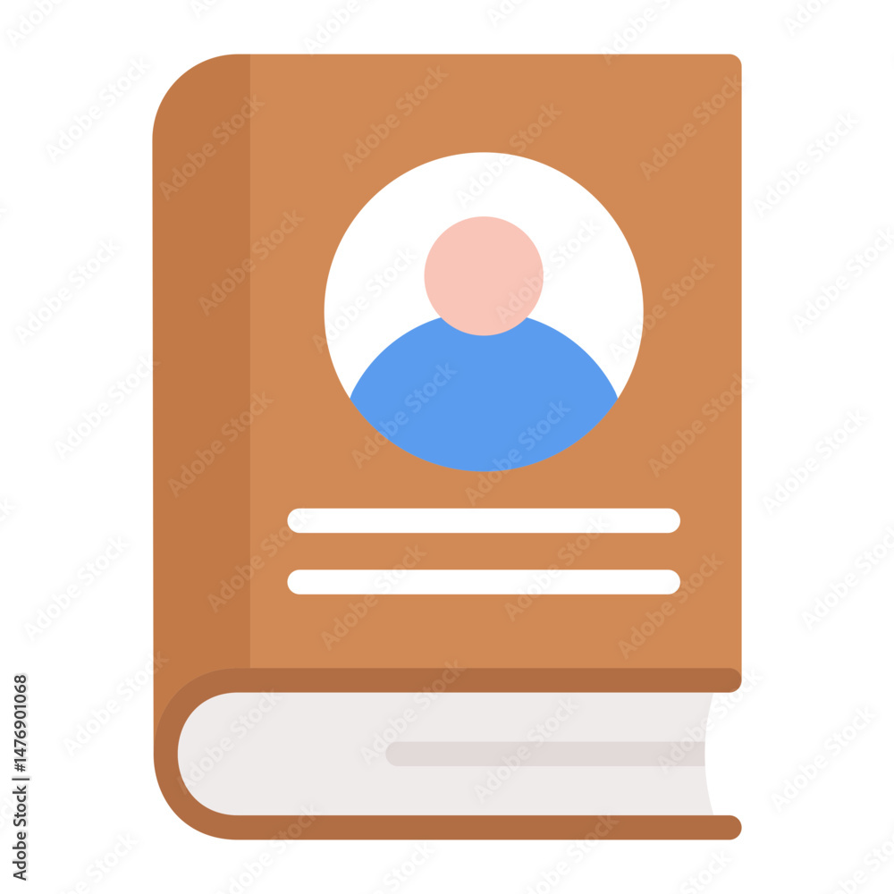 Poster employee handbook icon vector image. can be used for hiring process.
