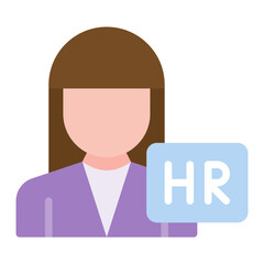 HR Manager icon vector image. Can be used for Hiring Process.