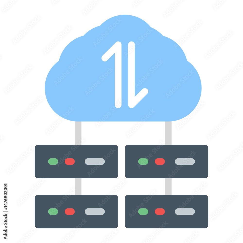 Poster big data icon vector image. can be used for digital disruption.