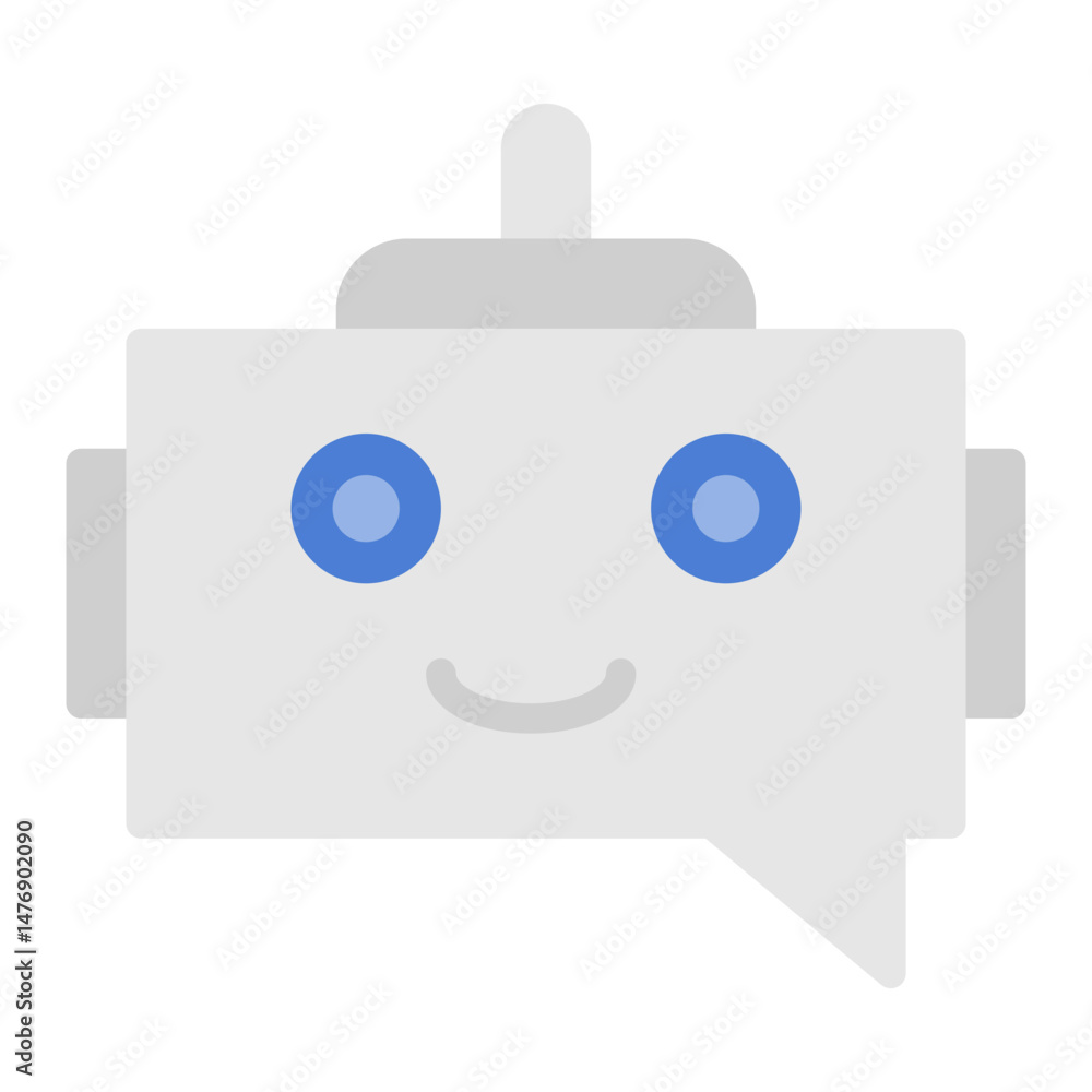 Aufkleber chatbot icon vector image. can be used for digital disruption.