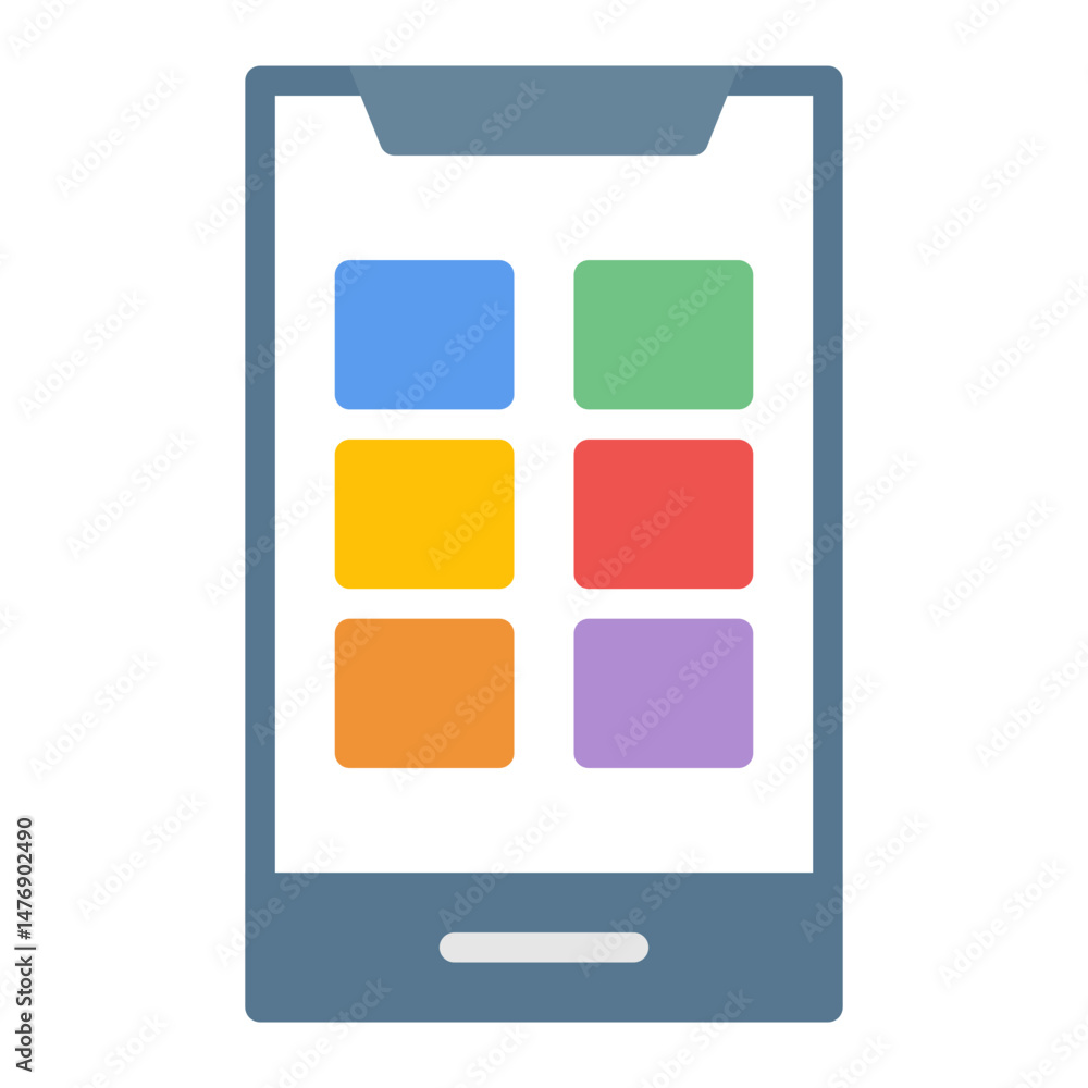 Poster mobile app icon vector image. can be used for digital disruption.