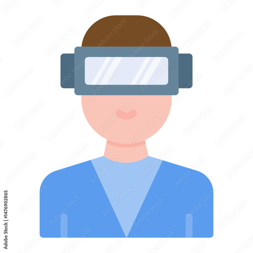 Poster virtual reality icon vector image. can be used for digital disruption.