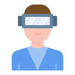 Virtual Reality icon vector image. Can be used for Digital Disruption.