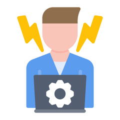 Stress Testing icon vector image. Can be used for Software Testing.