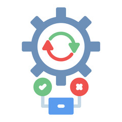 Test Automation Framework icon vector image. Can be used for Software Testing.