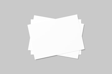 A5 Landscape Flyer Blank Mockup