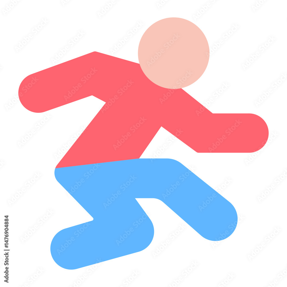 Poster steeplechase icon vector image. can be used for track and field.