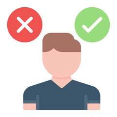 Decision Making icon vector image. Can be used for ADHD.