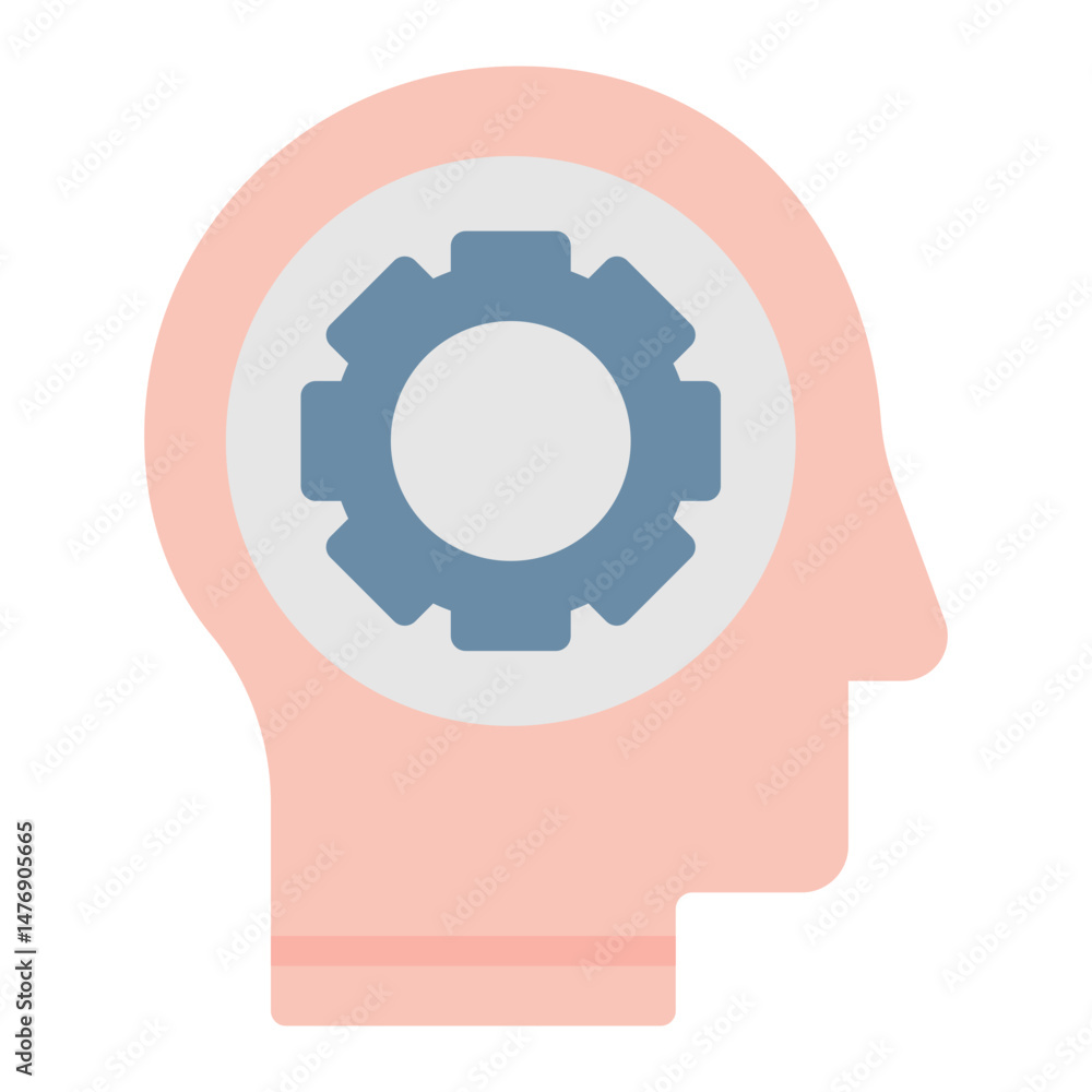 Poster executive function icon vector image. can be used for adhd.