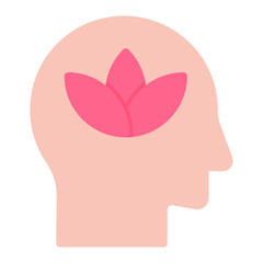 Mindfulness icon vector image. Can be used for ADHD.