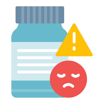 Medication Side Effects icon vector image. Can be used for ADHD.