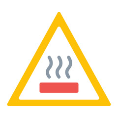 Hot Surface icon vector image. Can be used for Skin Burns.
