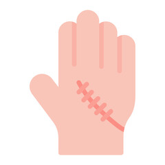 Scar icon vector image. Can be used for Skin Burns.