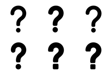 Question mark symbol signs faq help and support icon