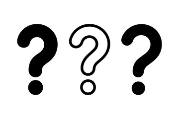 Question mark symbol design three question marks