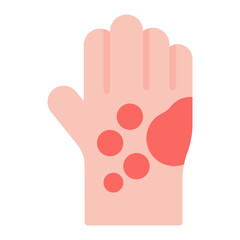 Skin Irritation icon vector image. Can be used for Skin Burns.