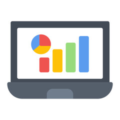 Data Journalism icon vector image. Can be used for Press Freedom Day.