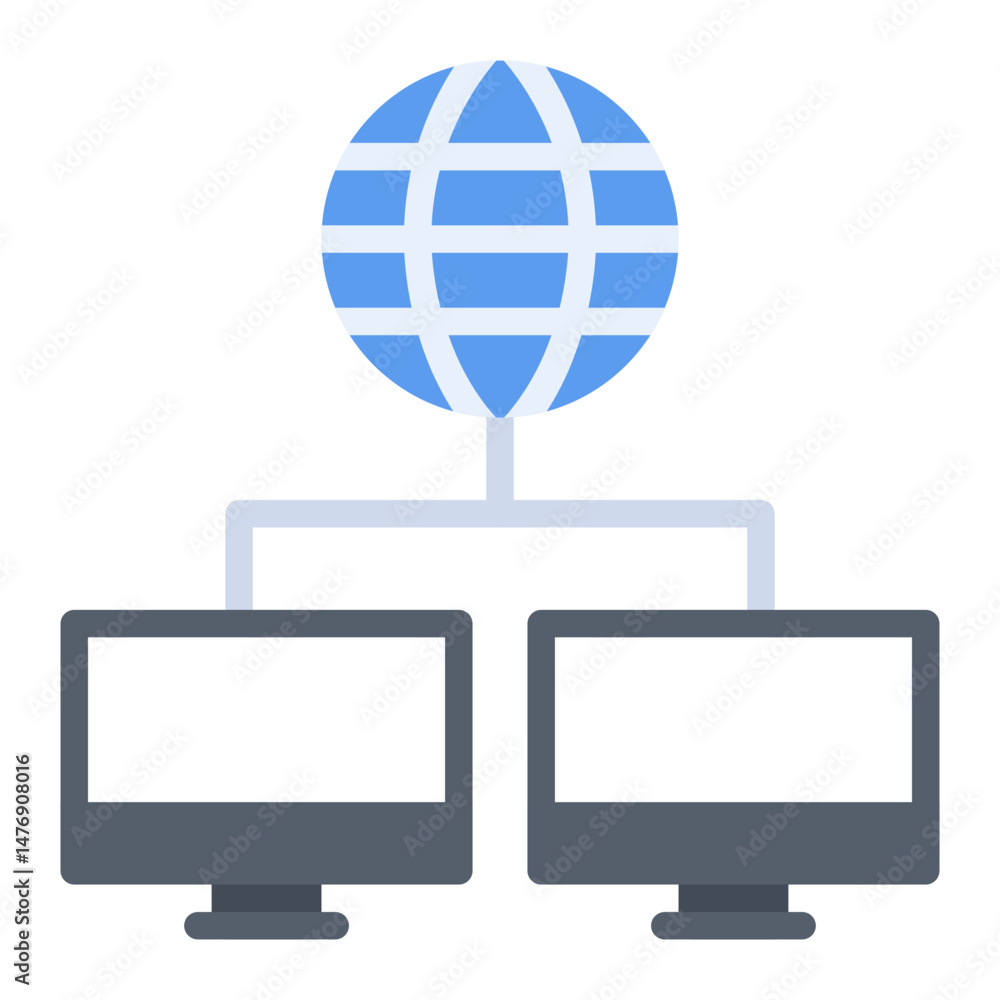 Poster network connection icon vector image. can be used for press freedom day.