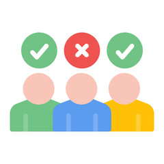 Discrimination icon vector image. Can be used for Bullying in Society.