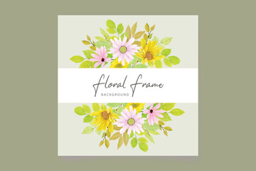 watercolor CHRYSANTHEMUM card set