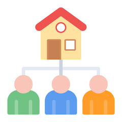 Inheritance icon vector image. Can be used for Inheritance.