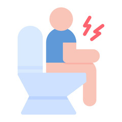Diarrhea icon vector image. Can be used for Allergy Symptoms.