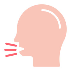 Sneezing icon vector image. Can be used for Allergy Symptoms.