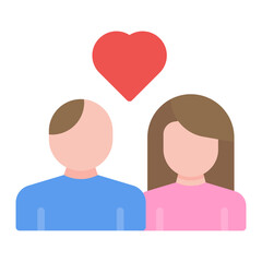 Fototapeta premium Best Friends icon vector image. Can be used for Social Relationship.