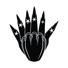 Chrome Nails in Futuristic Theme