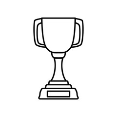 trophy icon, simple flat style, illustration, logo sign symbol pictogram template, for ui or ux isolated on white for mobile app, editable