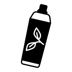 herbal toothpaste icon, flat style pictogram icon for ui or ux mobile app, vector illustration logo symbol design, isolated on white