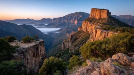 Majestic Mountain Sunrise Panorama