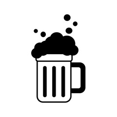 beer icon, simple flat style, illustration, logo sign symbol pictogram template, for ui or ux isolated on white for mobile app, editable