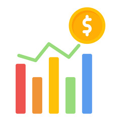 Trend icon vector image. Can be used for Market Research.