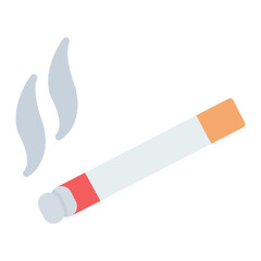 Cigarette icon vector image. Can be used for Smoking.