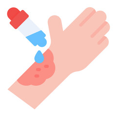 Allergy Test icon vector image. Can be used for Medical Tests.