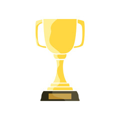 trophy icon, simple flat style, illustration, logo sign symbol pictogram template, for ui or ux isolated on white for mobile app, editable