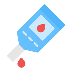 Glucose Test icon vector image. Can be used for Medical Tests.