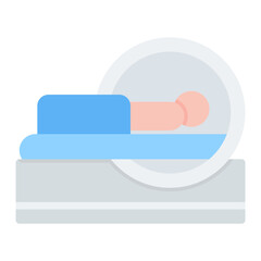 MRI Scan icon vector image. Can be used for Medical Tests.