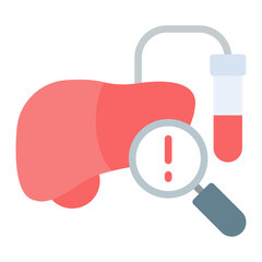 Liver Function icon vector image. Can be used for Medical Tests.